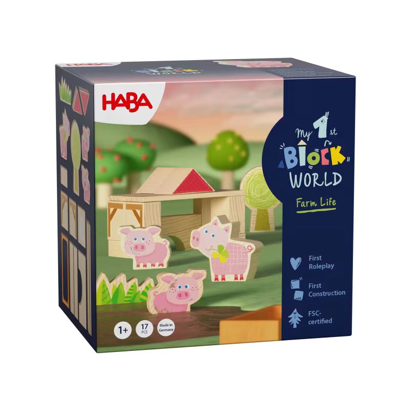 Bausteinwelt, My 1st Block World – Ferkelstall Kalle, ab 1 Jahr