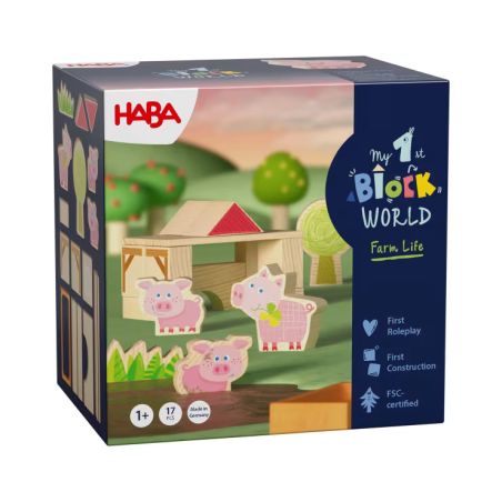 Bausteinwelt, My 1st Block World – Ferkelstall Kalle, ab 1 Jahr