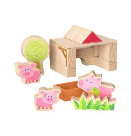 Bausteinwelt, My 1st Block World – Ferkelstall Kalle, ab 1 Jahr