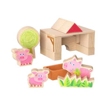 Bausteinwelt, My 1st Block World – Ferkelstall Kalle, ab 1 Jahr