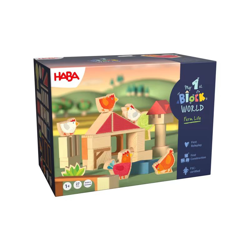 Bausteinwelt, My 1st Block World – Hühnerhof Kikeriki, ab 1 Jahr
