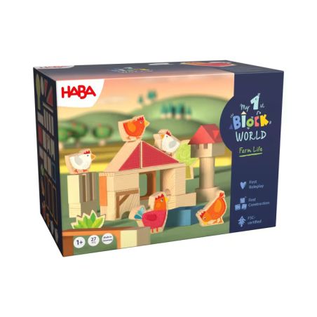 Bausteinwelt, My 1st Block World – Hühnerhof Kikeriki, ab 1 Jahr