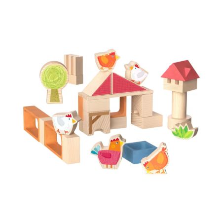 Bausteinwelt, My 1st Block World – Hühnerhof Kikeriki, ab 1 Jahr
