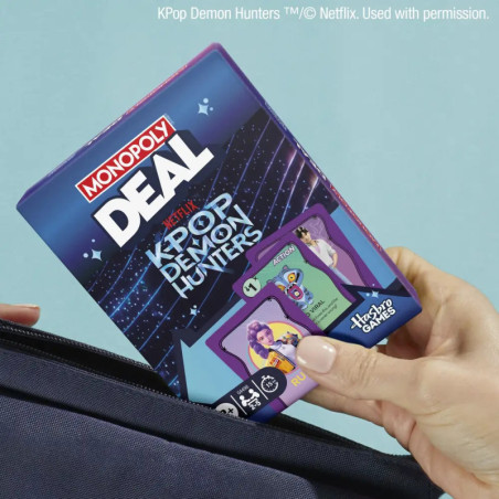 Hasbro Monopoly Deal KPOP Demon Hunters – Schnelles Strategie Kartenspiel mit KPOP Thema