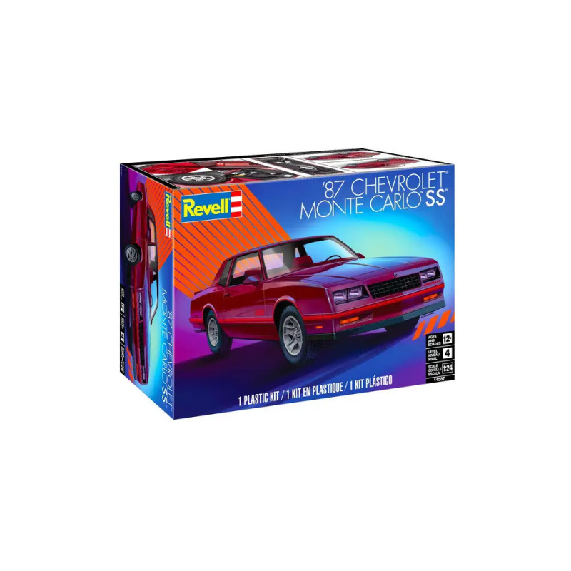 Revell 87 Chevrolet Monte Carlo SS Modellbausatz – Amerikanischer Muscle Car Klassiker
