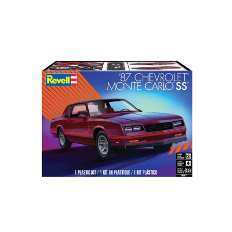 Revell 87 Chevrolet Monte Carlo SS Modellbausatz – Amerikanischer Muscle Car Klassiker