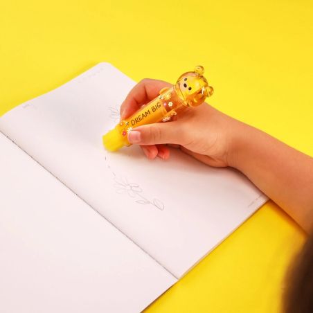 RETRACTABLE ERASER - MEOW - Teddy Bear