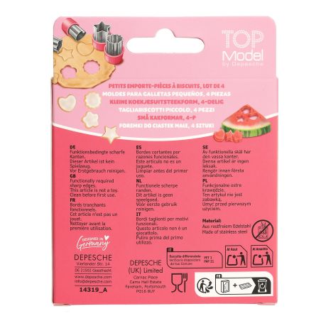 TOPModel Mini Ausstecher 4-tlg. BAKE and