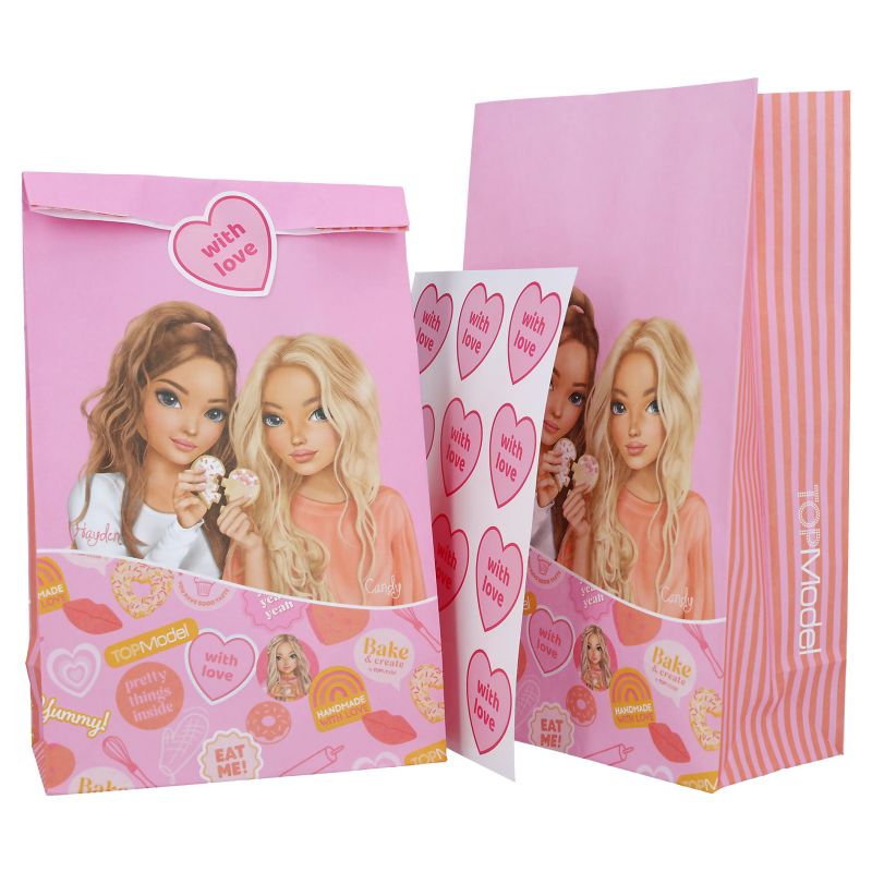 TOPModel Papiertüten inkl. Stickern BAKE