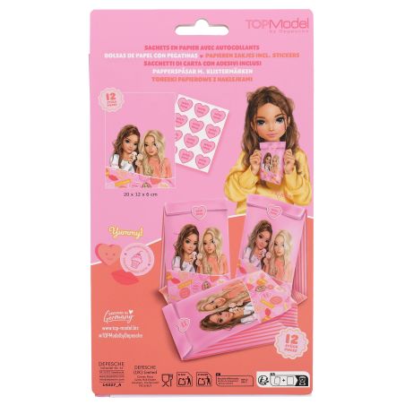 TOPModel Papiertüten inkl. Stickern BAKE