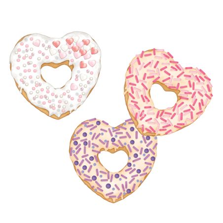 TOPModel Backset Herzdonuts BAKE and CRE