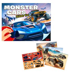 Depesche Monster Cars Sticker Fun Heft – Gestalte deine eigenen Abenteuer (14206)