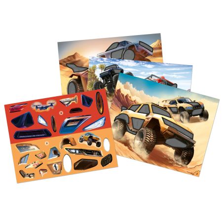 Depesche Monster Cars Sticker Fun Heft – Gestalte deine eigenen Abenteuer (14206)