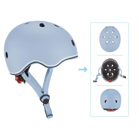 GLOBBER HELM GO-UP LIGHTS Gr. XXS/XS 45-51 blaubeere