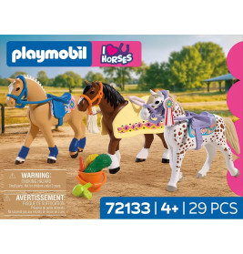 Drei Sammelpferde