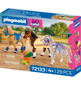 Drei Sammelpferde