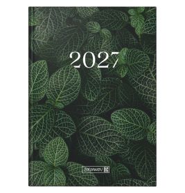 BRUNNEN Buchkalender A5 Leaves 1S/1T 2027 – Naturinspiriert planen