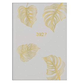BRUNNEN Buchkalender Young A5 1T/1S Monstera 2027 – Dein trendiger Terminplaner