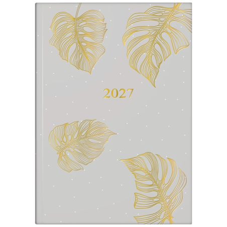 BRUNNEN Buchkalender Young A5 1T/1S Monstera 2027 – Dein trendiger Terminplaner