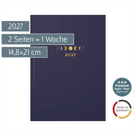 BRUNNEN Buchkalender Young A5 2S/1W Move 2027 – Dynamische Planung