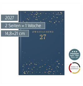BRUNNEN Buchkalender Young A5 2S/1W Nature 2027 – Natürliche Planung