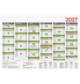 Tafelkalender A5 1S/6Monate 2027