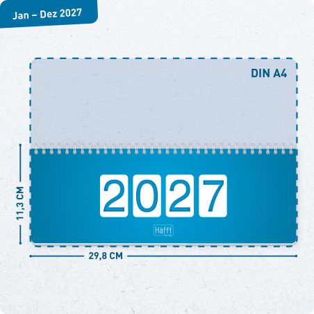 Tischkalender königsblau 2027,