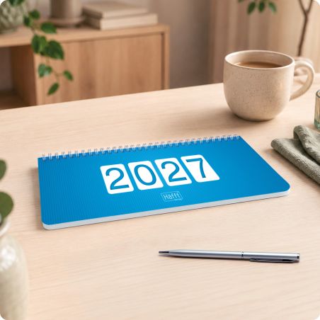 Tischkalender königsblau 2027,