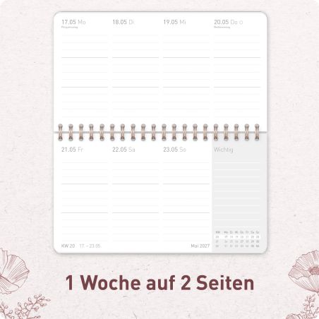 Tischkalender Pocket 2027 sortiert