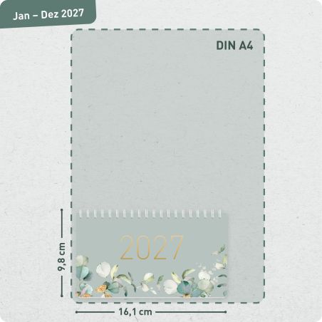 Tischkalender Pocket 2027 sortiert