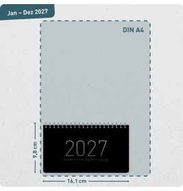 Tischkalender Pocket 2027 sortiert