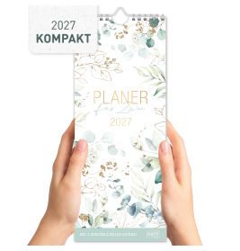 Wandkalender Planer für Zwei 2027, kompakt - blattgold