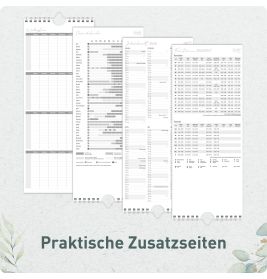 Wandkalender Planer für Zwei 2027, kompakt - blattgold