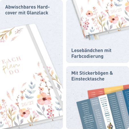 Wandkalender Planer für Zwei 2027, kompakt - blattgold