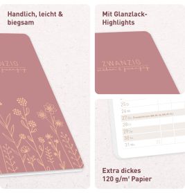 Monatskalender Pocket slim 2027A6 sortiert