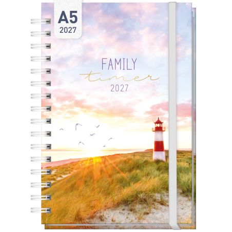 Familienkalender Family Timer 2027, sortiert