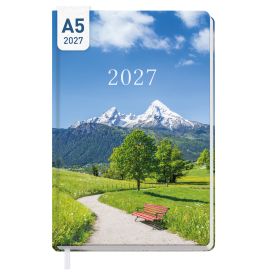 Großdruck-Kalender 2027, A5, Senioren-Kalender sortiert
