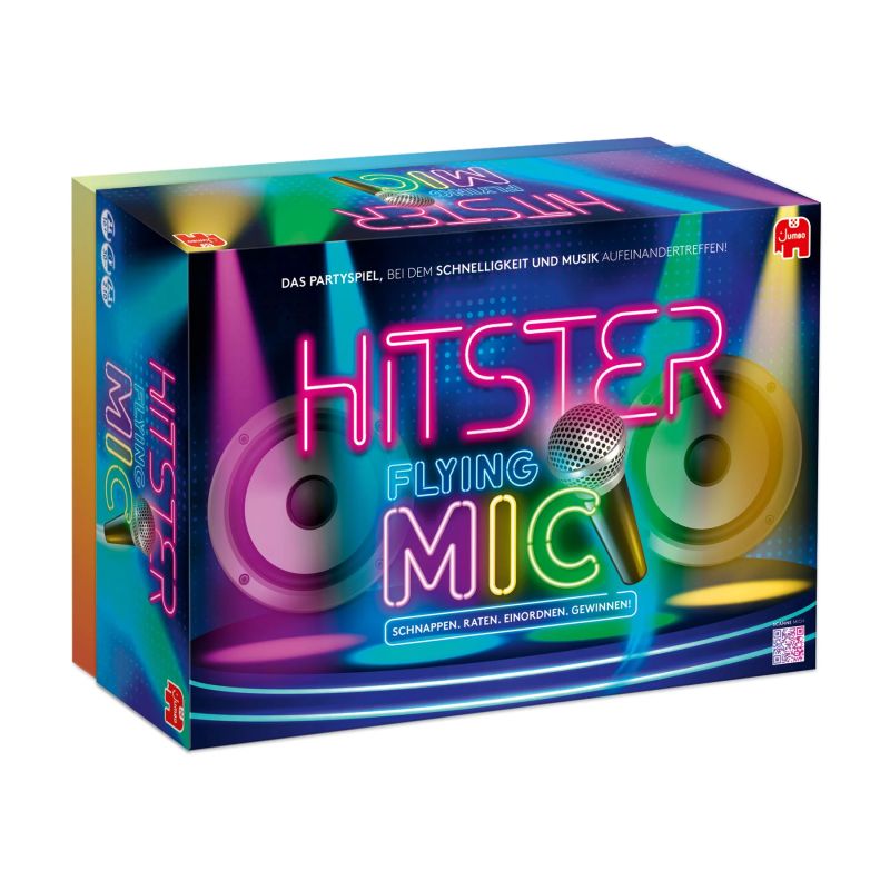Jumbo: Hitster – Flying Mic. Das interaktive Karaoke-Partyspiel ab 16 Jahren