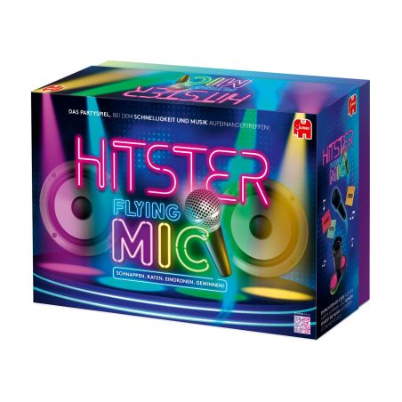 Jumbo: Hitster – Flying Mic. Das interaktive Karaoke-Partyspiel ab 16 Jahren