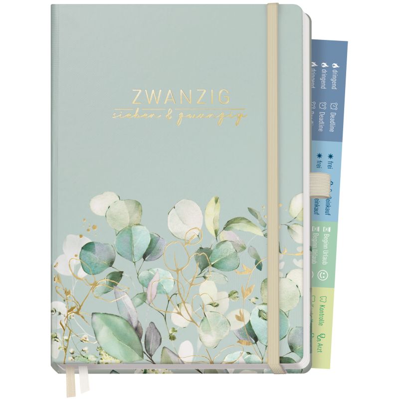 Chäff-Timer Premium 2027, A5, minty leaves