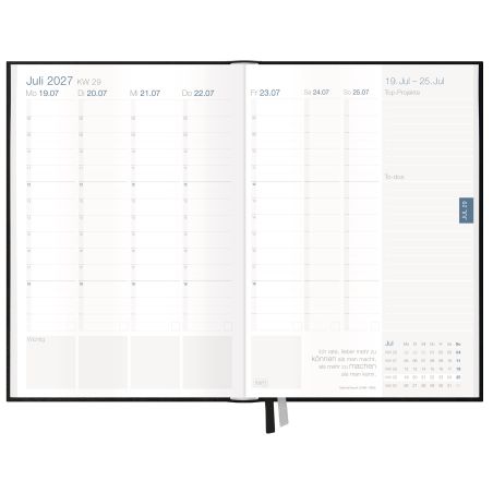 Business-Timer 2027 - schwarzA5,