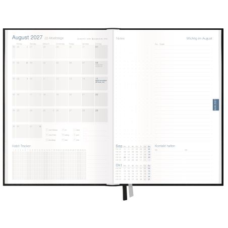 Business-Timer 2027 - schwarzA5,