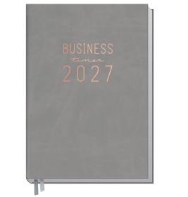 Business-Timer 2027 grau-rosé