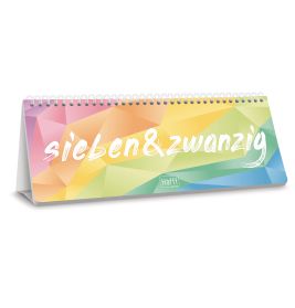Tischkalender 2027 Rainbow mit Aufsteller