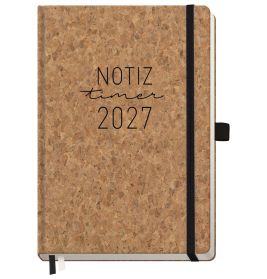 Wochen-Notiz-Timer Classic A5 2027 - Kork