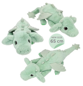 SNUKIS Plüschdrache grün 65 cm