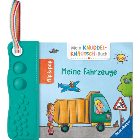 Ravensburger Knuddel-Knautsch-Buch: Meine Fahrzeuge flip&flop | Baustelle & Verkehr ab 3M