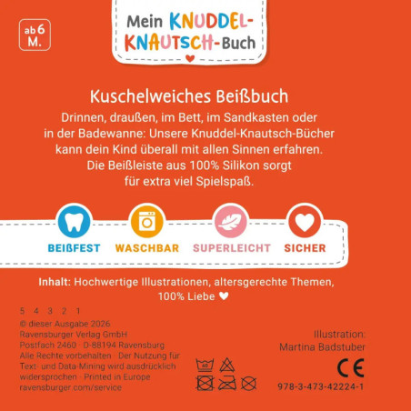 Ravensburger Knuddel-Knautsch-Buch: Meine Fahrzeuge flip&flop | Baustelle & Verkehr ab 3M
