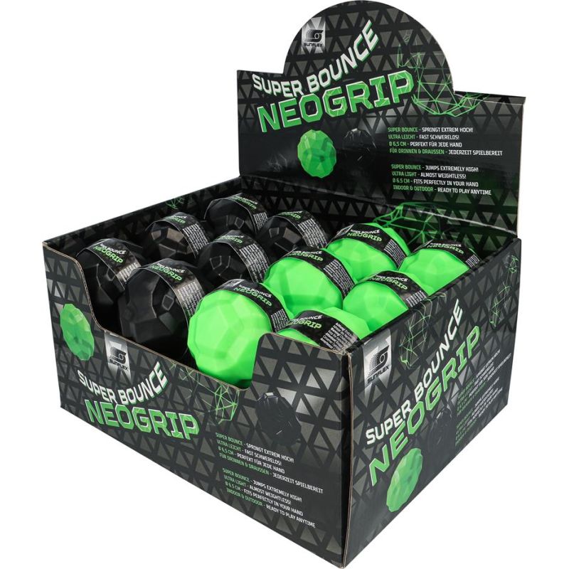 SUNFLEX Super Bounce Ball NeoGrip – Extrem hoch springend für Spielspaß drinnen & draußen