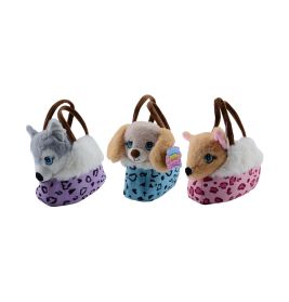 Niedliche Plüschhunde in Handtasche – 3-fach sortiert, perfekter Begleiter für kleine Tierliebhaber